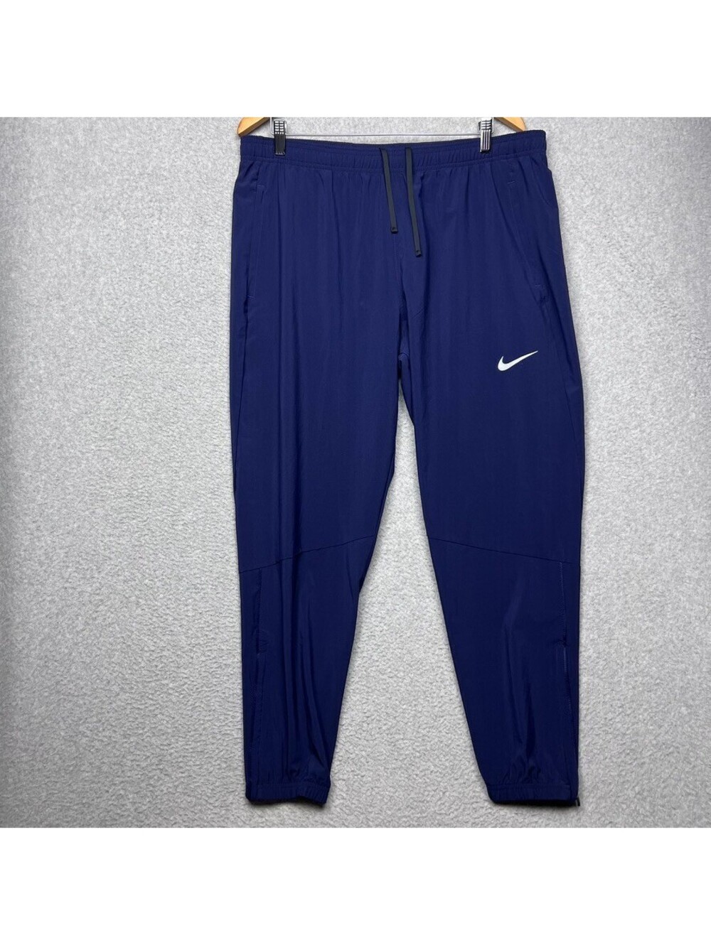 Nike XL Dri-FIT Woven Running Pants Obsidian Blue Stride Tapered Track Pants